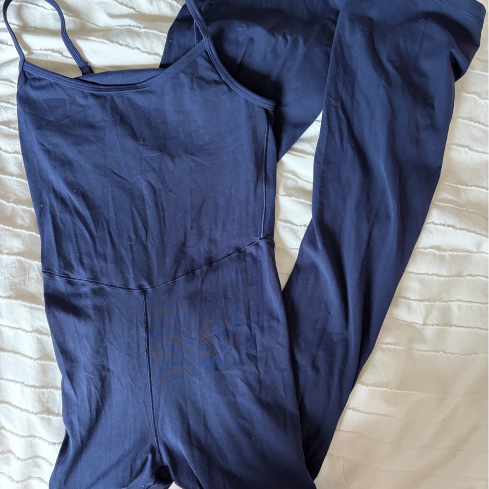 Aerie Navy Blue Jumpsuit with Spaghetti Straps